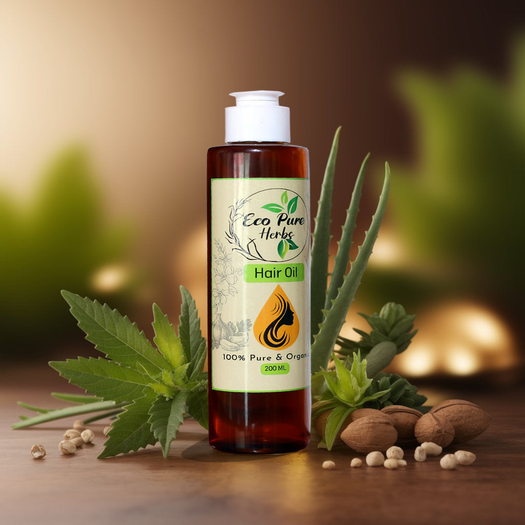 EcoPureHerbs Hair Revival Oil – 100% Natural & Organic