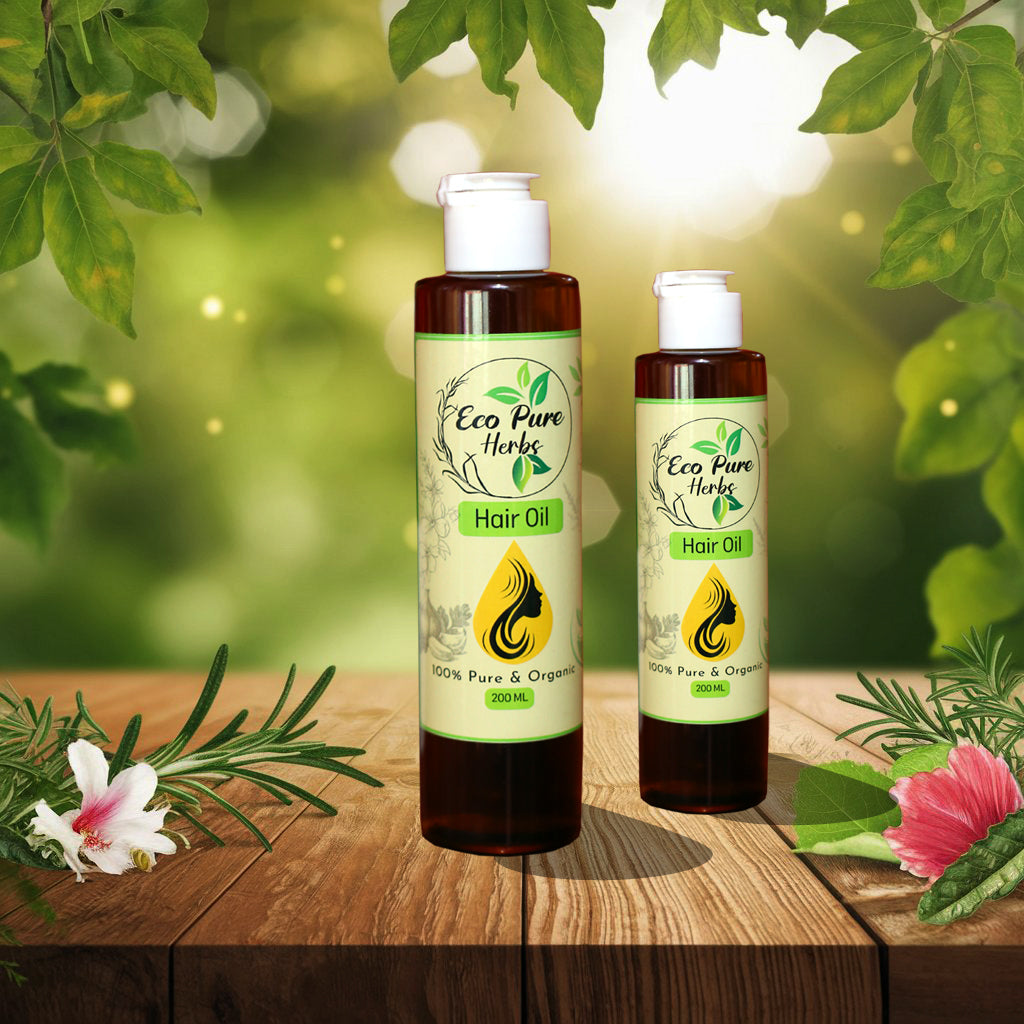 EcoPureHerbs Hair Revival Oil – 100% Natural & Organic